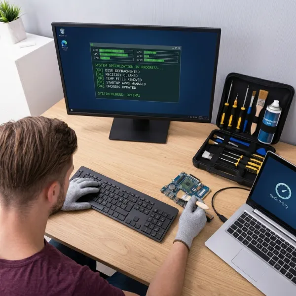 Mantenimiento de software, limpieza de virus y optimización de sistema operativo para portátiles en Rionegro.